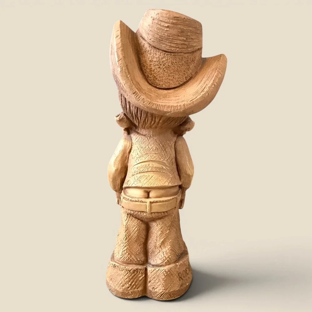 Vintage Rodeo Queen Cowgirl Figurine 1976 Bill Mack Western Fannykins 70s Kitsch